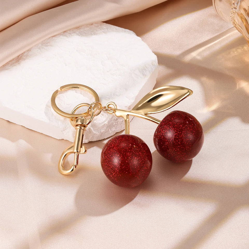 Cherry Keychain Pendant
