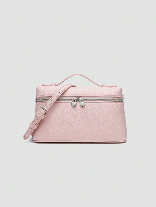 EVLO - Small Grained Leather Handbag - Pink