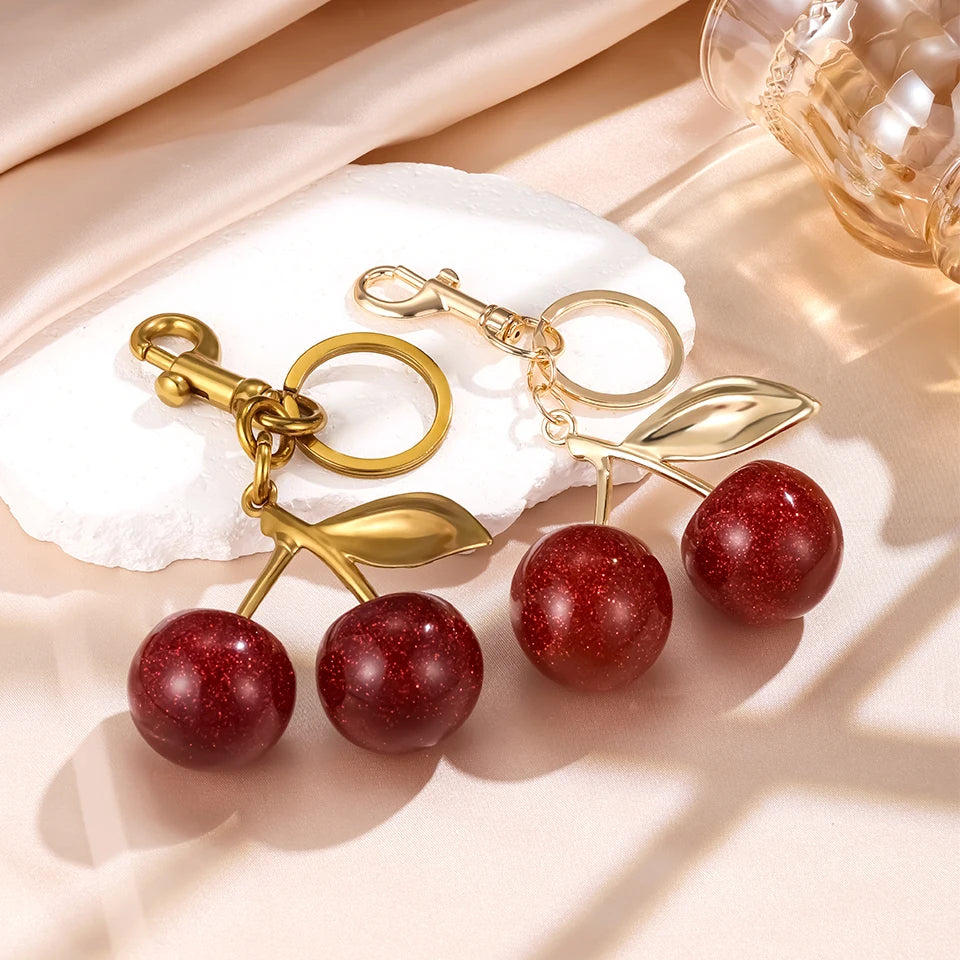 Cherry Keychain Pendant
