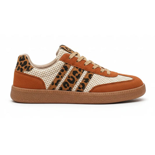 Samba Retro Brown/Beige Leopard Sneakers