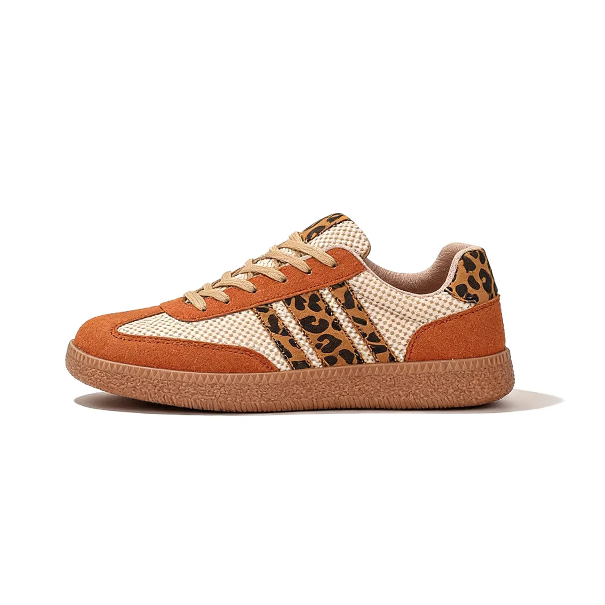 Samba Retro Brown/Beige Leopard Sneakers